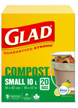 Small 100% Compostable Febreze Lemon Scented Food Waste Bags, 20-pk, 10-L Z1V8 - product image 2