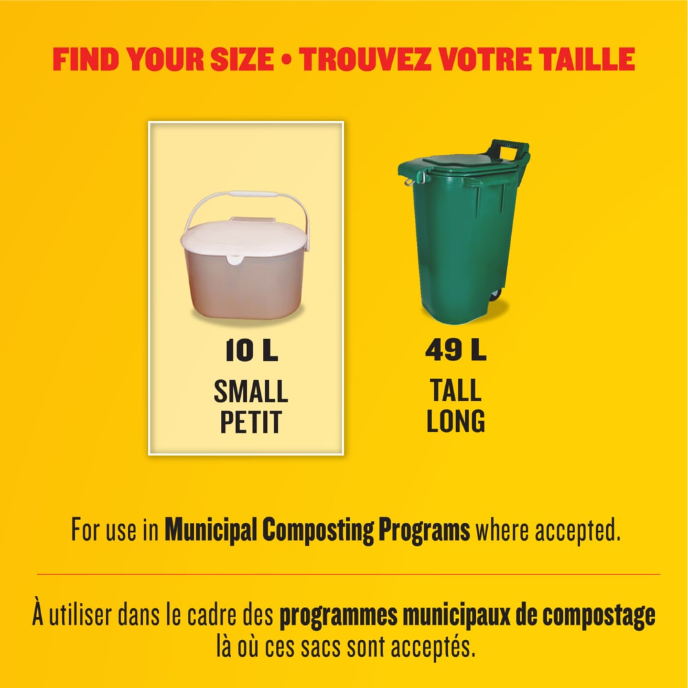 Small 100% Compostable Febreze Lemon Scented Food Waste Bags, 20-pk, 10-L Z1V8 - product image 4