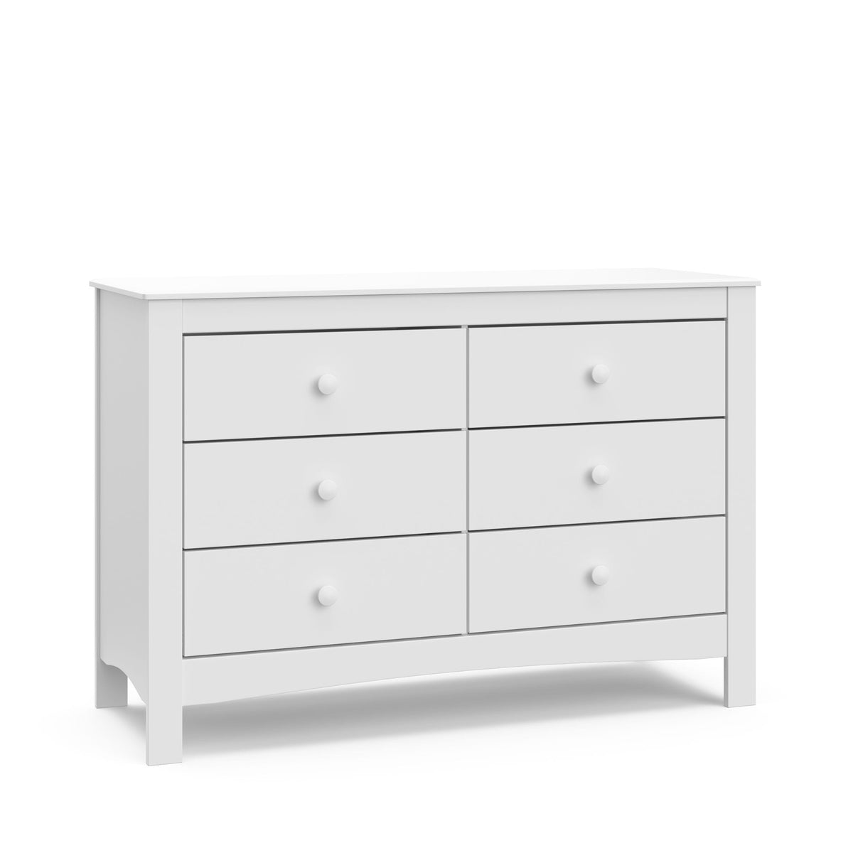 Noah 6-Drawer White Interlocking Double Dresser/Chest P7F6 - product image 1