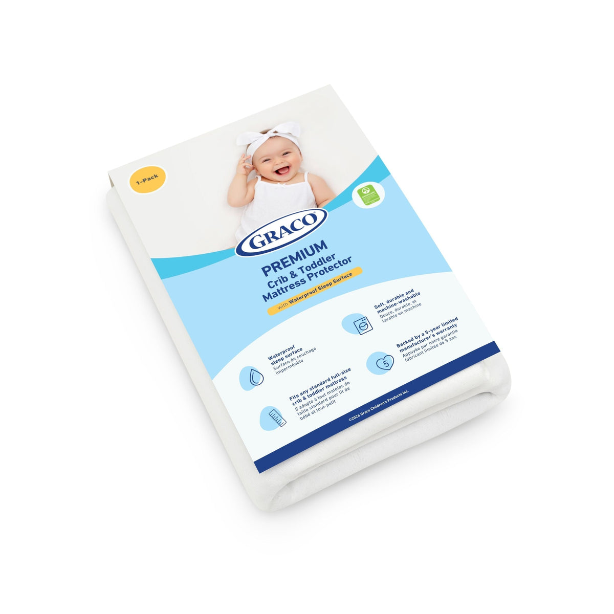 Premium Crib & Toddler Mattress Protector L4S2 - product image 1
