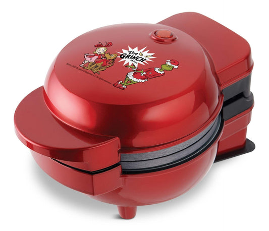 Non-Stick Mini Waffle Maker and Griddle, 6 Interchangeable Plates, Non-Stick, Red. I8F5 - product image 1