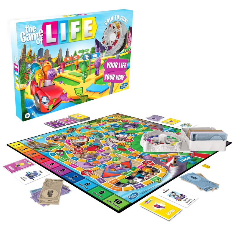 Games The Game Of Life Classic 2-4 Player Board Game, English/French, Ages 8+ A0K9