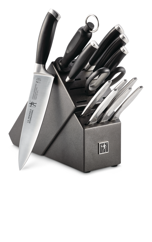 Stainless Steel Forged Generation Knife Block Set, Ergonomic Grip, 14-pc Y1Y2 - product image 1
