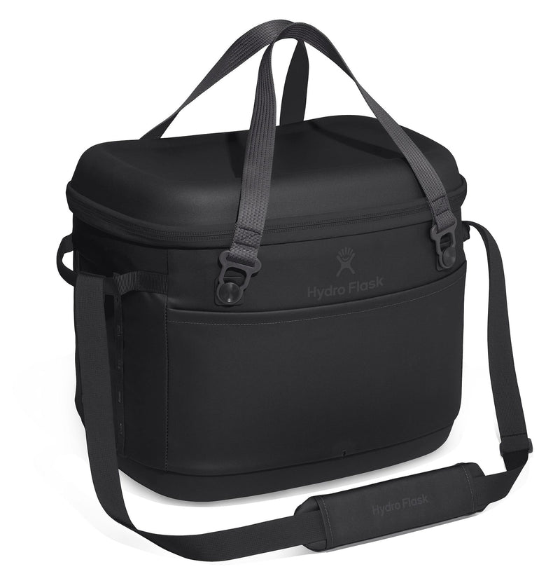 Carryout Compact Insulated Soft Cooler with Shoulder Strap, Black, 30 L T7S6