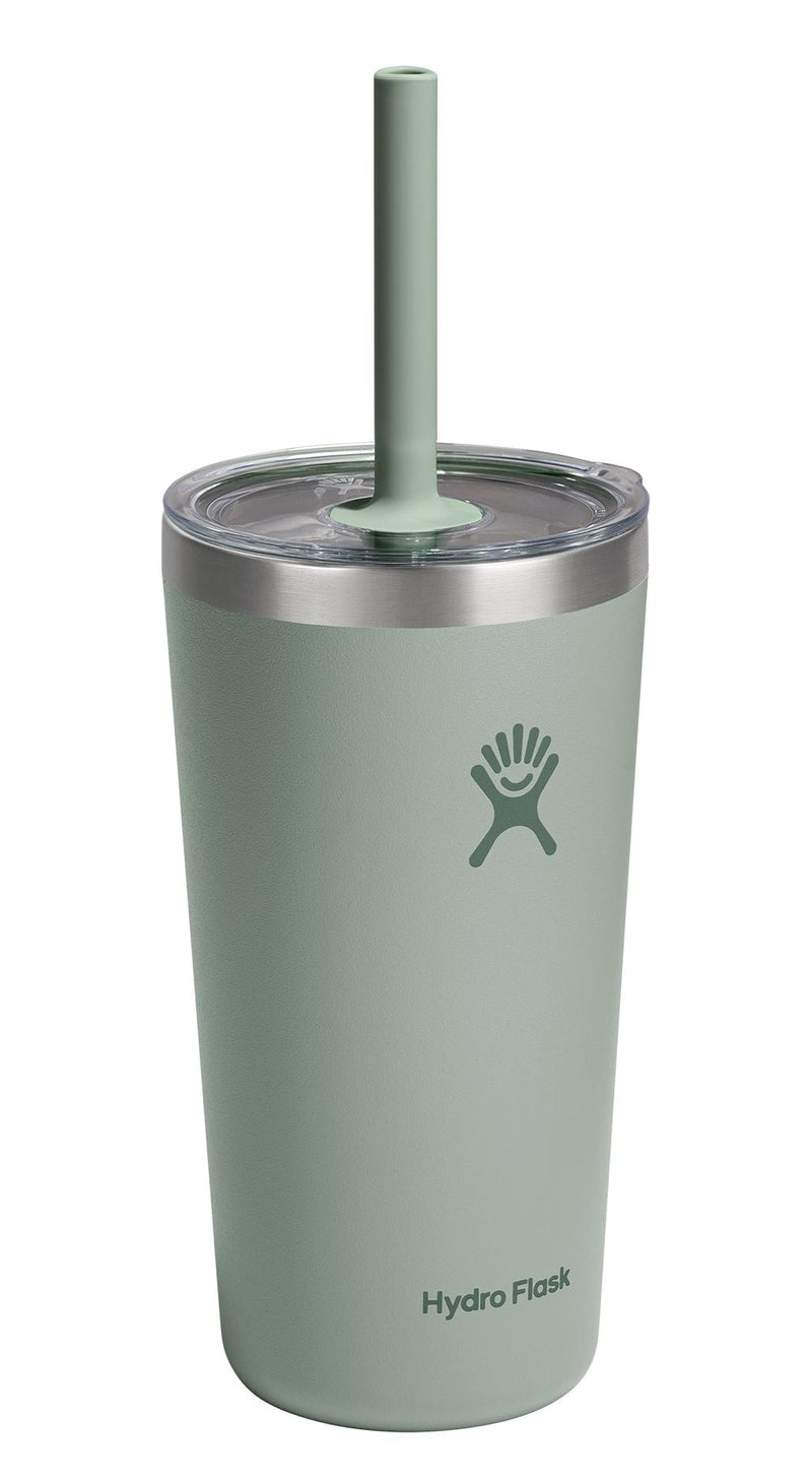 Stainless Steel Insulated All Around Tumbler with Clear Press-In Straw Lid, Agave, 20-oz J0T4