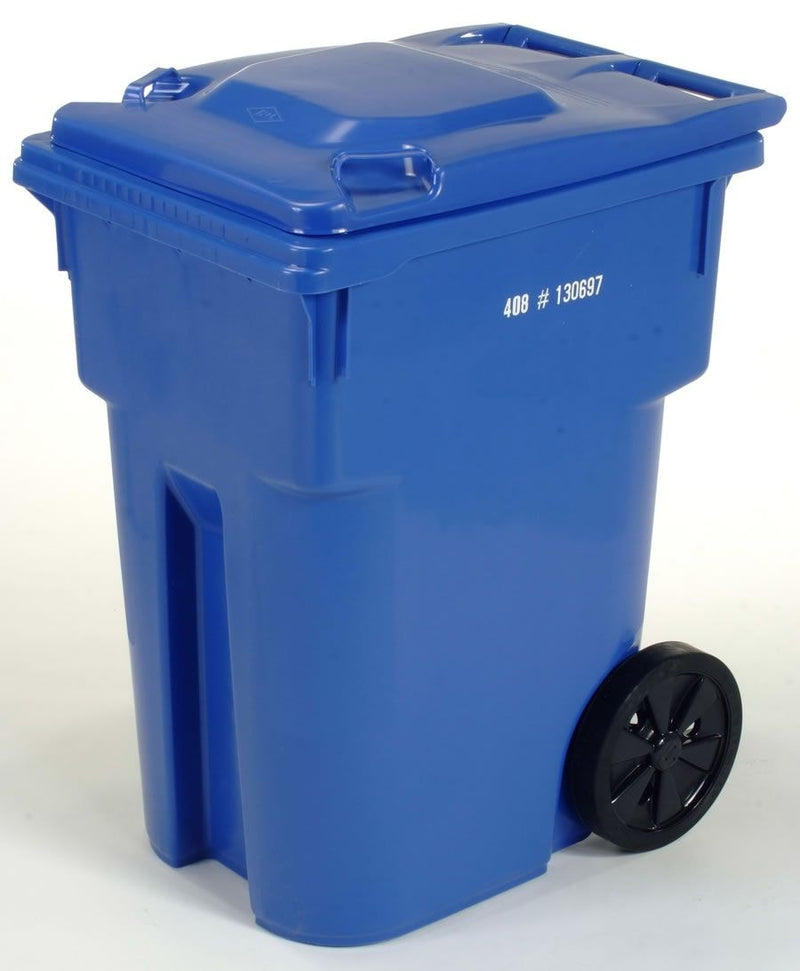Mastercart Plastic Rectangular Wheeled Compost Bin/Recycling Bin/Garbage Can, Assorted Colours, 360-L M6J0
