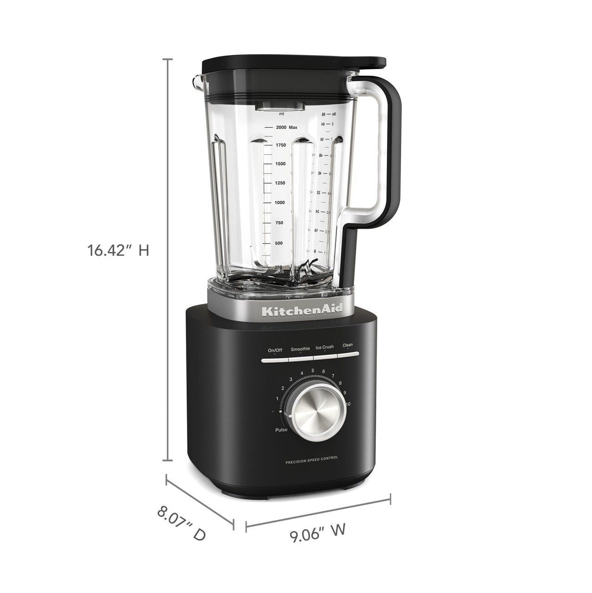 10-Speed Matte Black Pure Power Blender J8R9 - product image 3