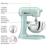 5.5 Quart Bowl-Lift Stand Mixer, 11 Speed Professional Mixer, Ice Blue Q8V2 - product image 5