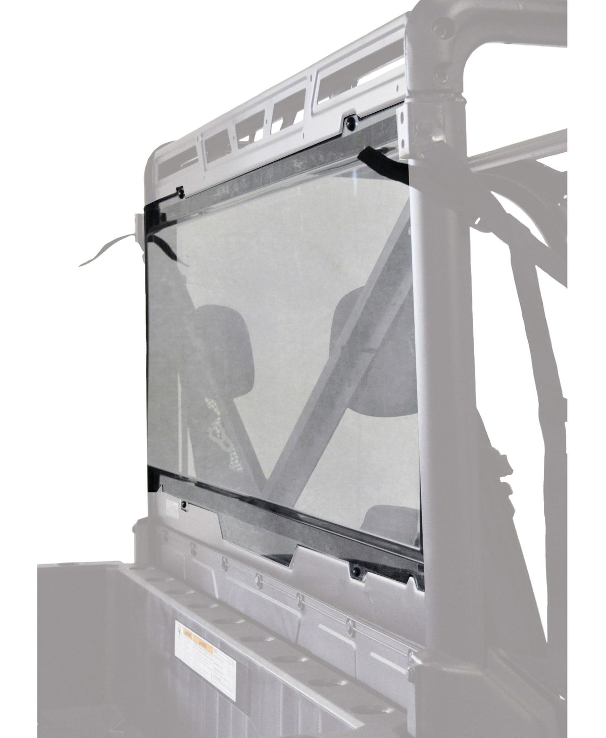 2624 Rear Panel UTV Windshield for Polaris Ranger XP900 (Profile Tubing), Clear C3P3 - product image 1