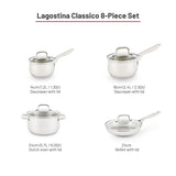 Classico Stainless Steel Cookware Set, 8-pc T5G4 - product image 4
