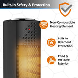 Ultra Slim Tower Ceramic Space Heater, 1500W, Black T8F8 - product image 7