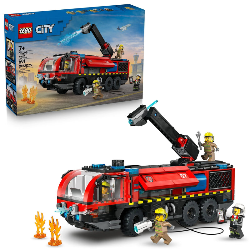 City Airport Fire Truck Building Set - 60499, 691-pcs, Ages 7+ Q9H8
