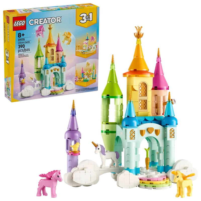 Creator 3-in-1 Unicorn Castle - 31175, 390-pcs, Ages 8+ Y4D3