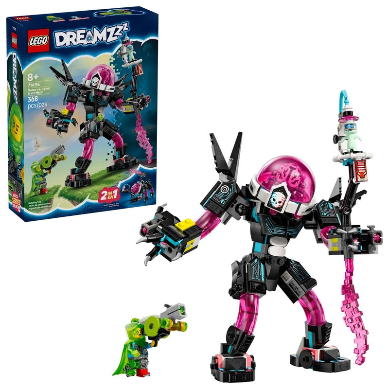 DREAMZzz Mateo vs. Cyber Brain Mech Robot - 71495, 368-pcs, Ages 8+ R2V1