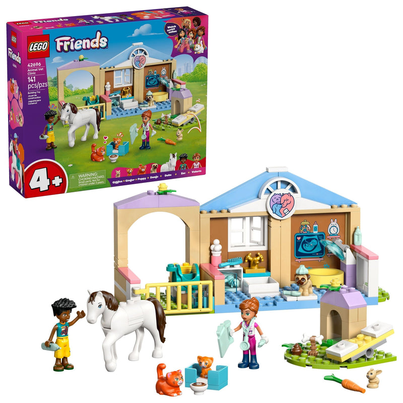 Friends Animal Vet Clinic Building Set - 42696, 141-pcs, Ages 4+ E1U3
