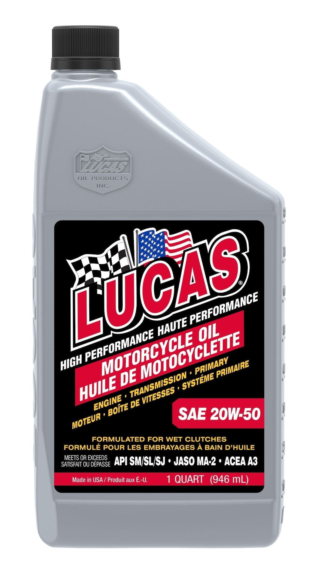 SAE 20W-50 High Performance Motorcycle Oil, 946-mL H2R7 - product image 1