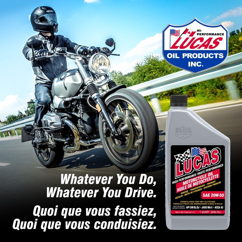 SAE 20W-50 High Performance Motorcycle Oil, 946-mL H2R7 - product image 3