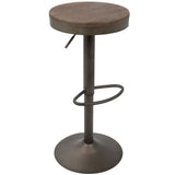 Dakota Adjustable Barstool, Brown, 2-pc P9H8 - product image 1