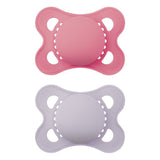 Matte Non-Deco Pacifier, 0-6 Months, Girl, 2-pk N3G8 - product image 1
