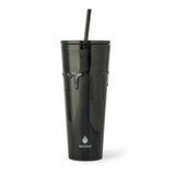 710-mL BPA-Free Black Slime Drip Textured Tumbler T0C3 - product image 1
