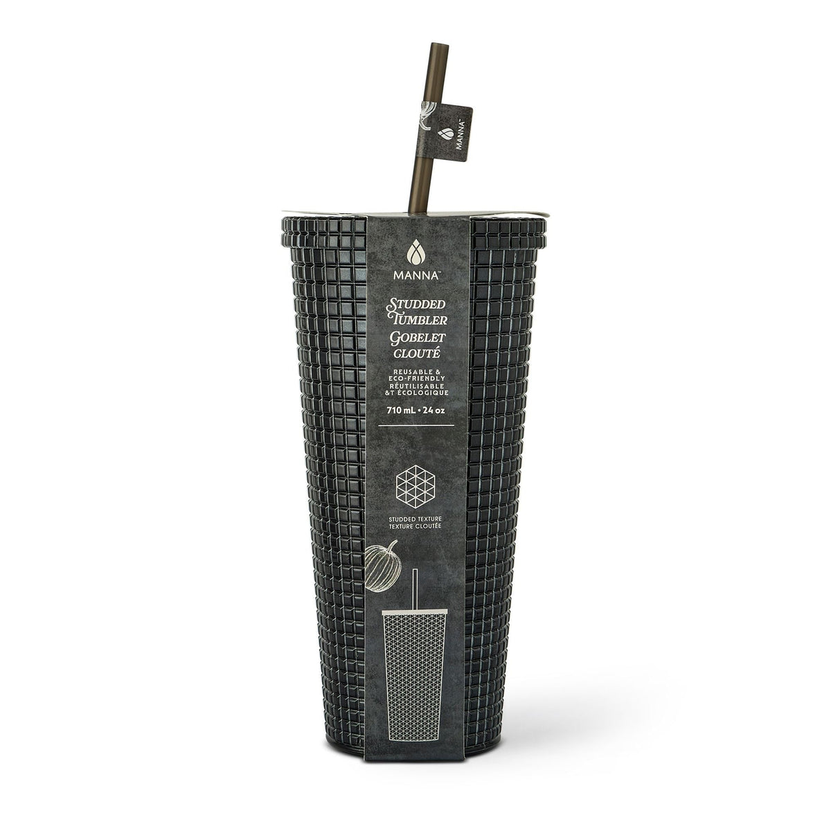710-mL BPA-Free Iridescent Studded Textured Tumbler C1T1 - product image 3