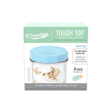 Tough Tops Durable Plastic Lids, Wide-Mouth, Assorted, 4-pk S7P1 - product image 1