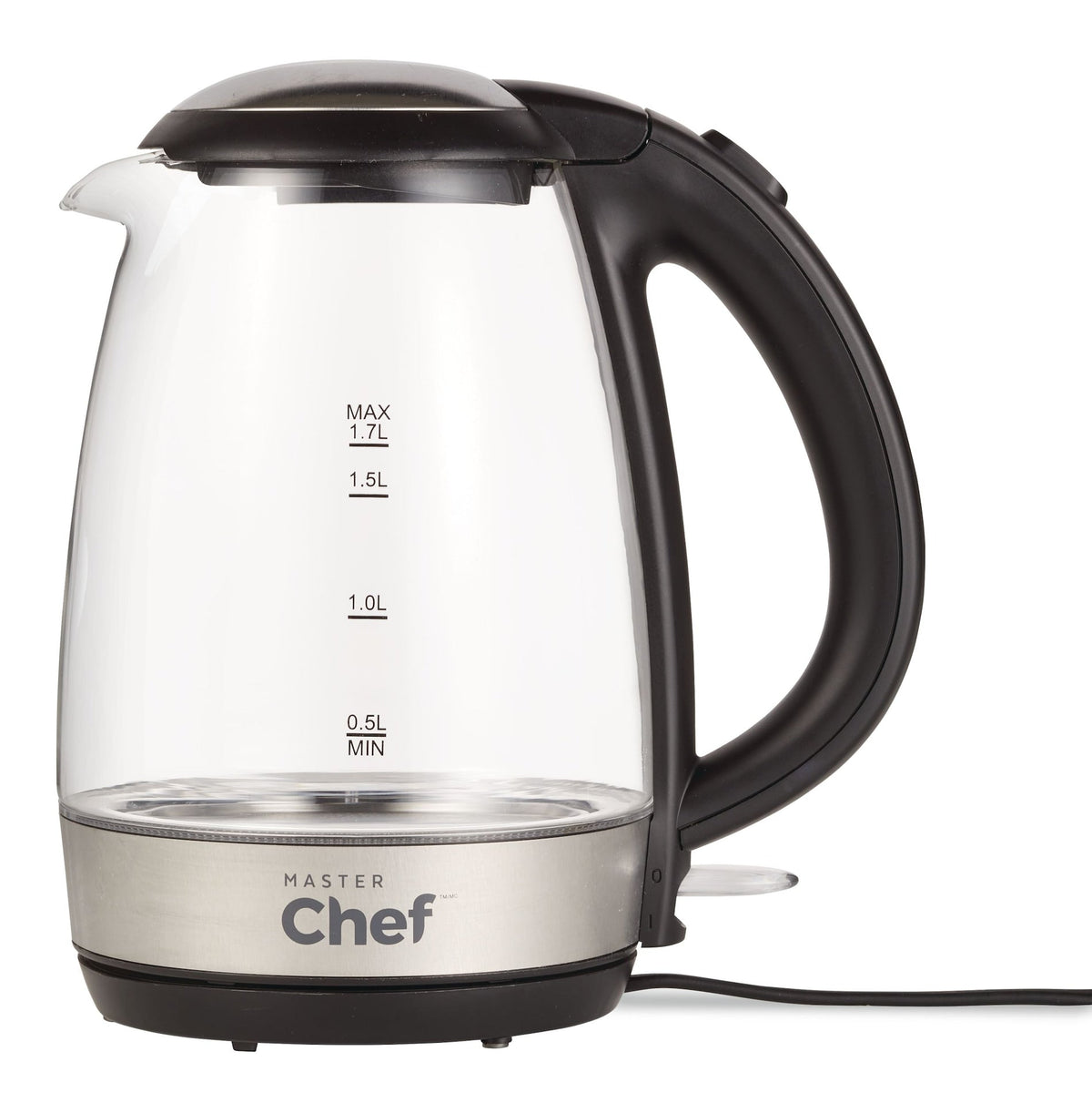 Cordless Electric Kettle with Blue Light, Glass, 1.7L Y1K6 - product image 1