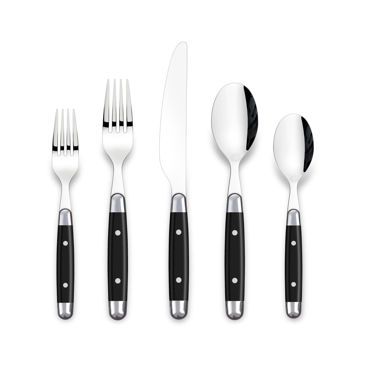 Rivet Flatware Set, Serves 4, 20-pc, with Caddy D1D0 - product image 1
