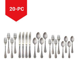 Round Stainless Steel Flatware Set, Serves 4, 20-pc M3B5 - product image 1