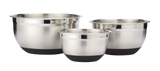 Stainless Steel Mixing Bowl Set with Non-Slip Bottom, Assorted Sizes, 3-pc N7A1 - product image 1
