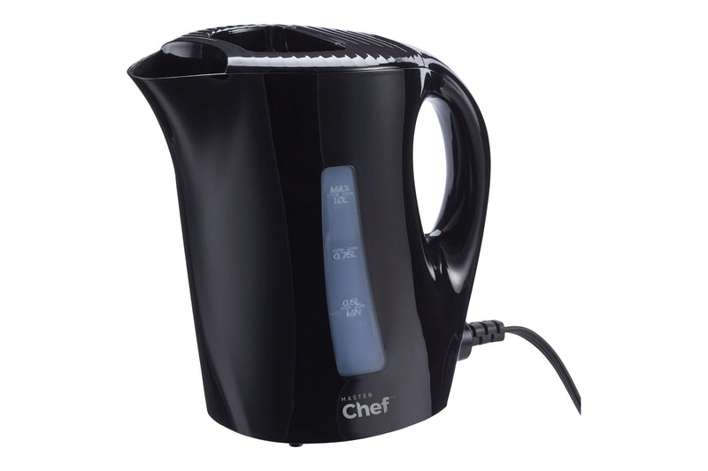 Corded Kettle with Water Gauge, Black, 1-L U7T6