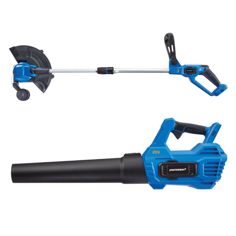 20V Cordless 12" String Trimmer and 370CFM Blower Combo Kit with PWR POD 2 Ah Battery and Charger U4D2