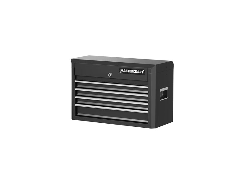 4-Drawer Tool Storage Chest with Liners, Black, 24-in J9Z5