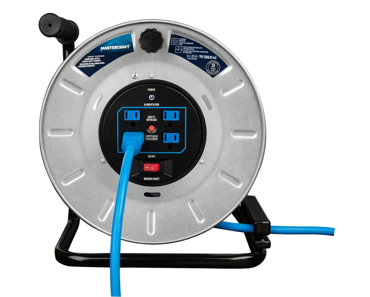 75-ft 15A Retractable Extension Cord Reel B1P8 - product image 7