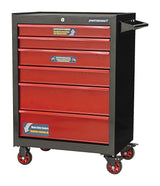 Rolling Tools Storage Cabinet with 6 Drawers, Black&Red, 26-in A2E5 - product image 1