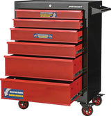 Rolling Tools Storage Cabinet with 6 Drawers, Black&Red, 26-in A2E5 - product image 2