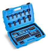 Socket Set, 122-pc, SAE/Metric, CRV, Black Steel Finish Q6G3 - product image 1