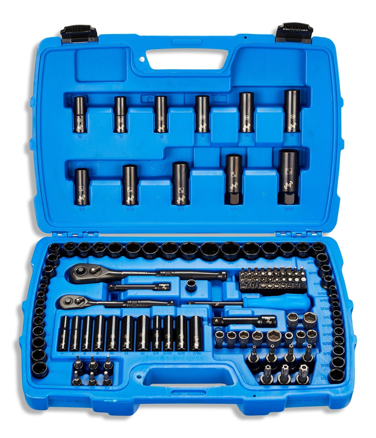 Socket Set, 122-pc, SAE/Metric, CRV, Black Steel Finish B2Q6 - product image 2