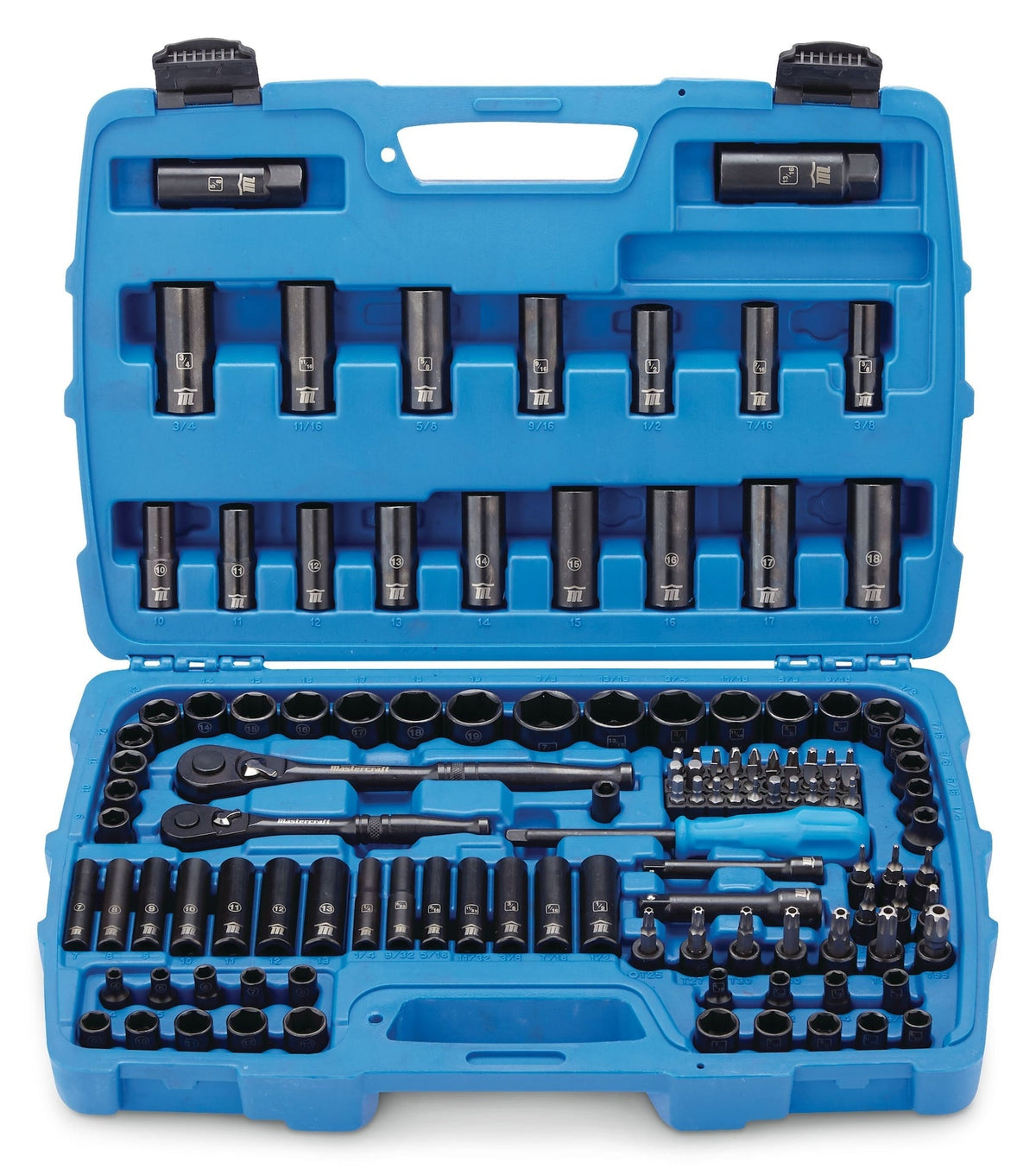 Socket Set, 122-pc, SAE/Metric, CRV, Black Steel Finish B2Q6 - product image 3