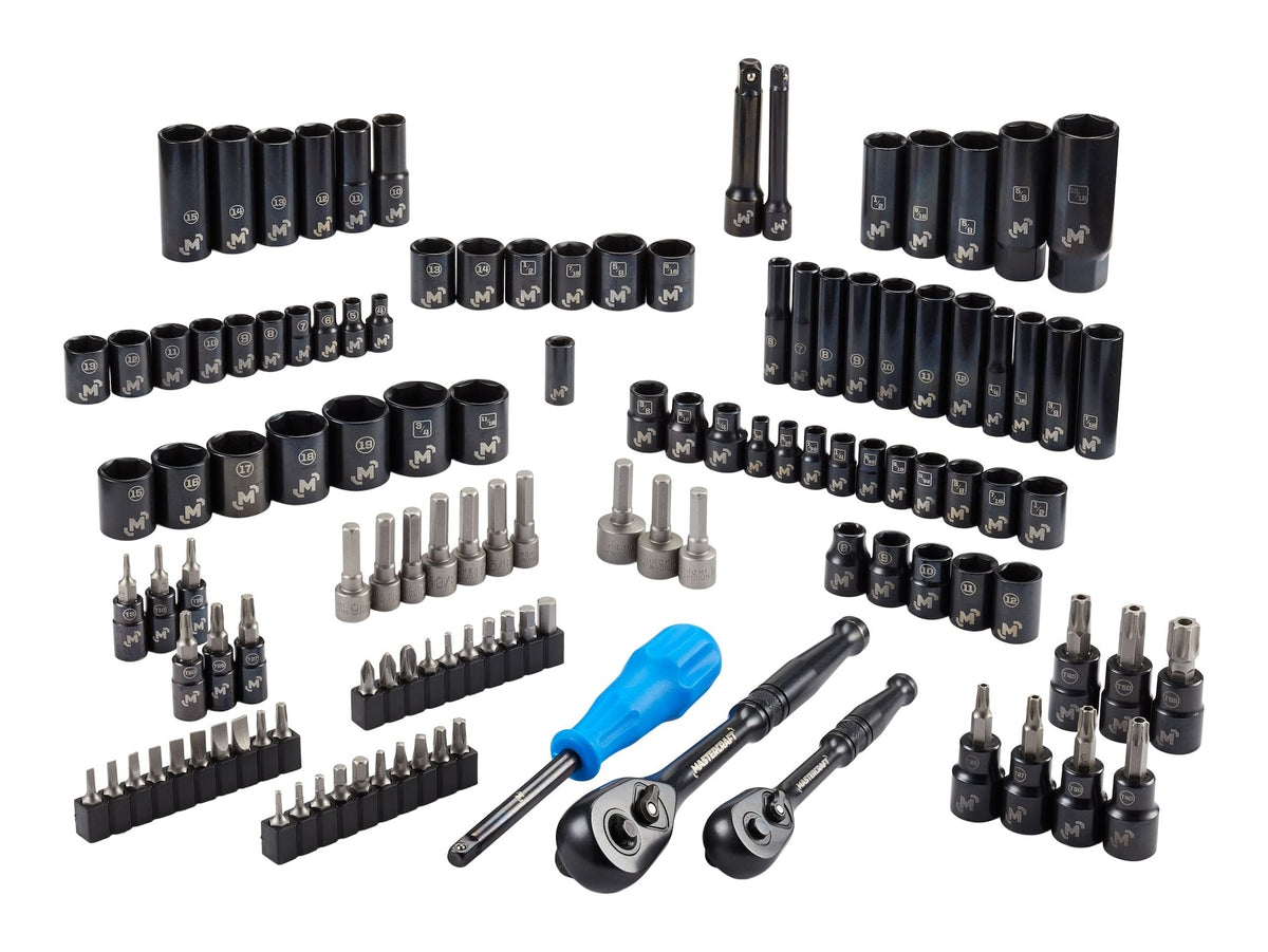 Socket Set, 122-pc, SAE/Metric, CRV, Black Steel Finish Q6G3 - product image 6