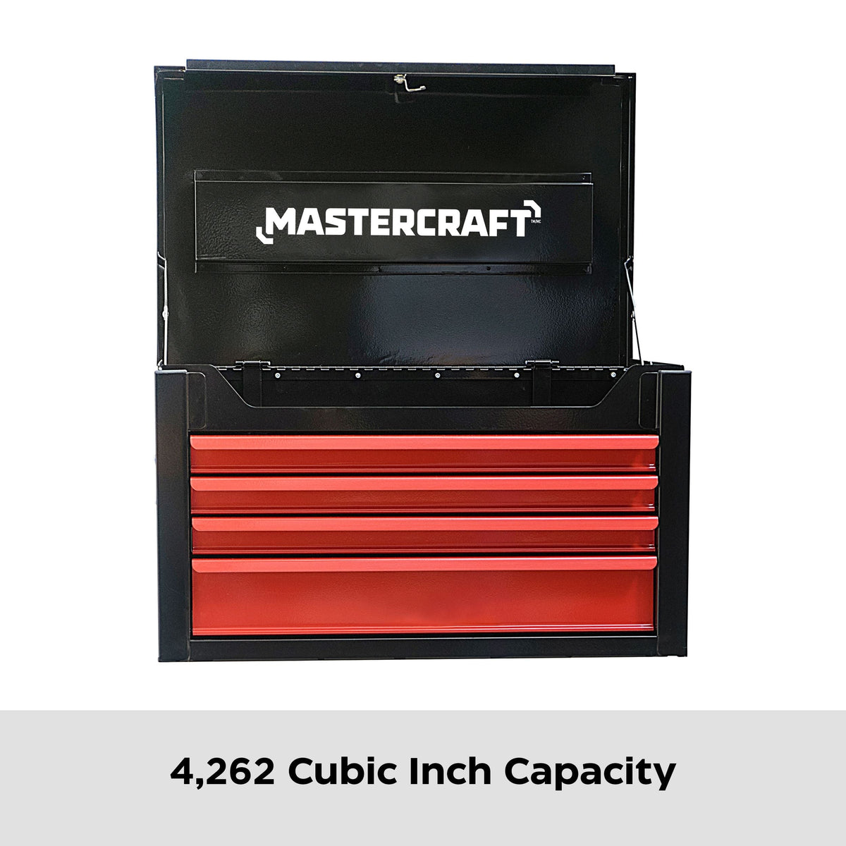 Tool Chest with 4 Drawers, Black & Red, 26-in T5F3 - product image 4