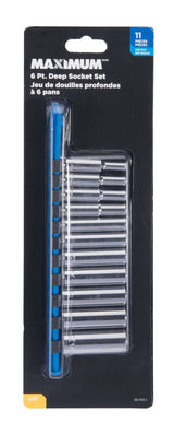 1/4-in Drive Deep Socket Set 11-pc, CRV, Nickel-Chrome Plating V0K0 - product image 2