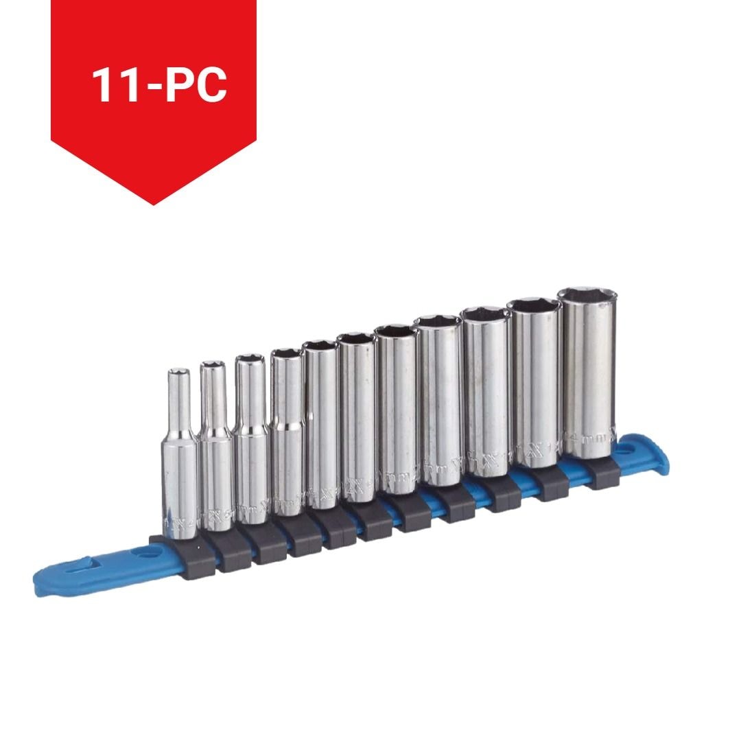 1/4-in Drive Deep Socket Set 11-pc, CRV, Nickel-Chrome Plating V0K0 - product image 3