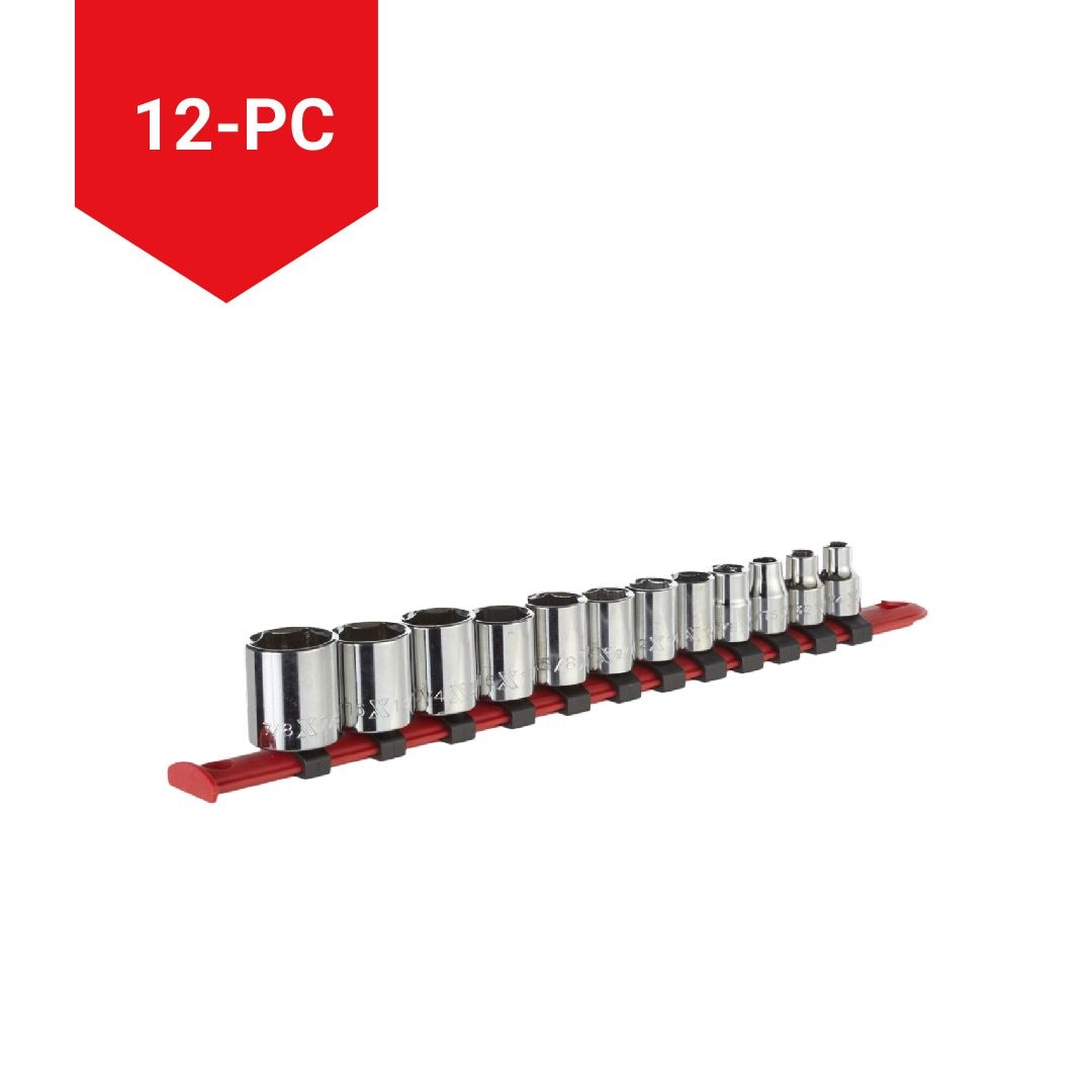 3/8-in Drive Regular Socket Set 12-pc, SAE, CRV, Nickel-Chrome Plating R5R4 - product image 3