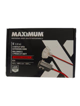 6-ft 14/3 Outdoor GFCI Extension Cord with 3 Grounded Outlets, Lighted End, Block/Red J6I7 - product image 1