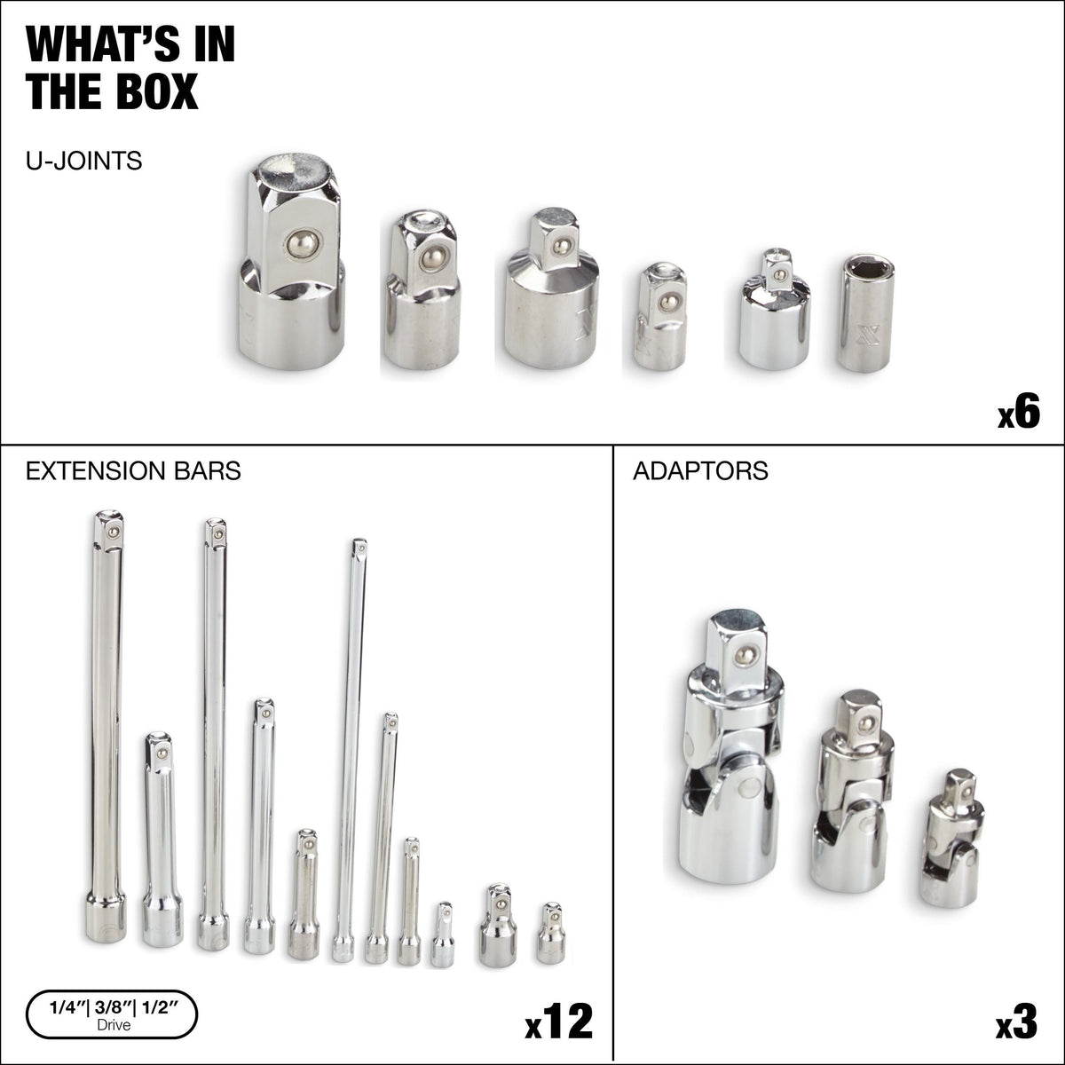 Extension Tool & Socket Accessory Set, 20-pc N8A4 - product image 2