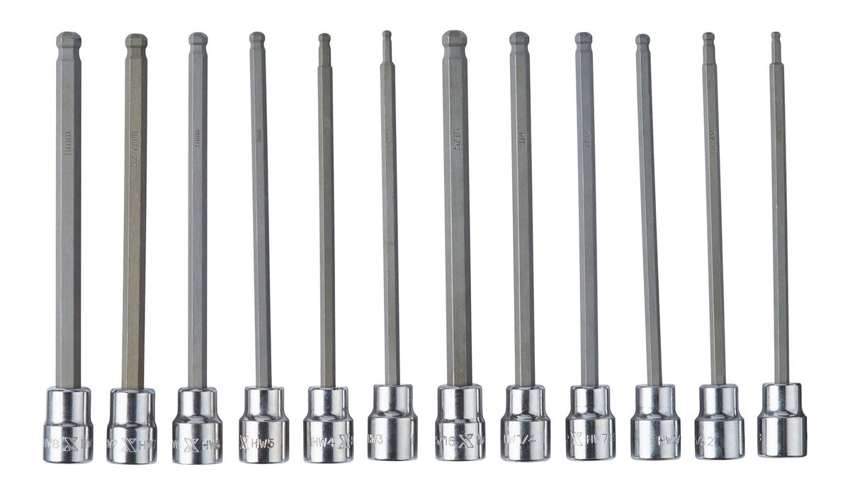 Long-Arm Ball End Bit Socket Set, 3/8-in, 12-pc L7Q3 - product image 1