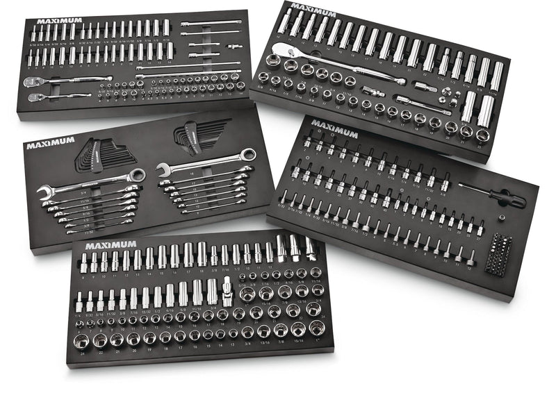 Professional Grade Socket Set, 346-pc, CRV, Nickel-Chrome Plating N9Z2