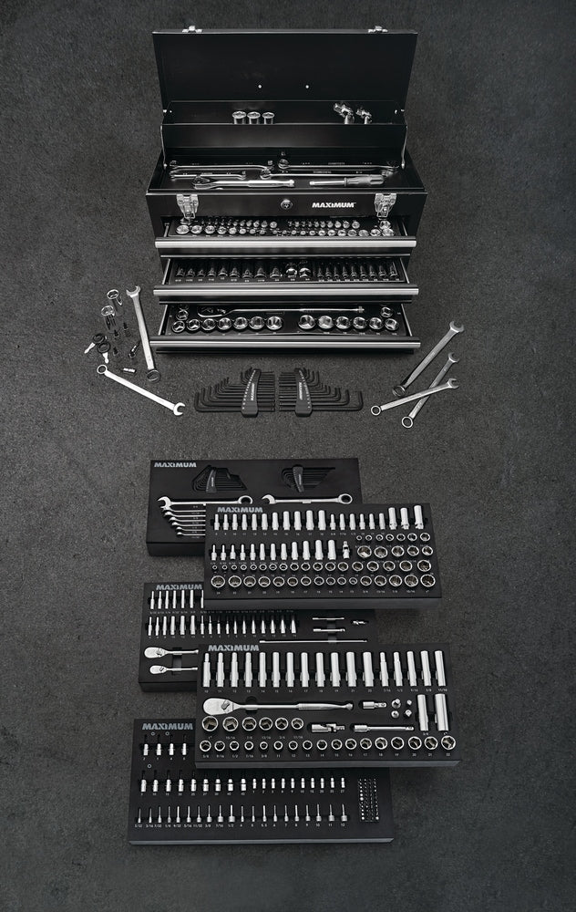 Professional Grade Socket Set, 346-pc, CRV, Nickel-Chrome Plating F6Z3 - product image 4