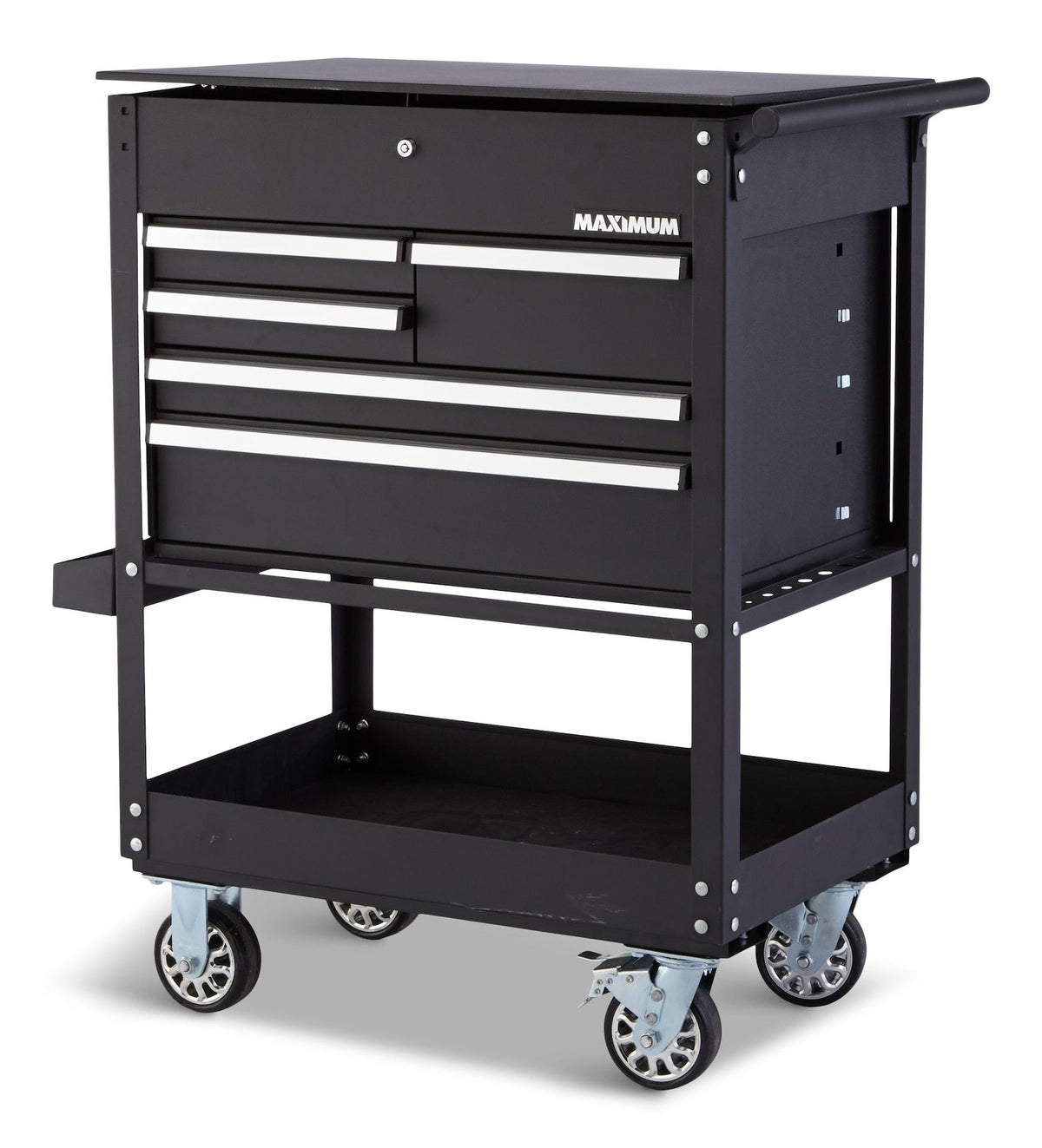 Rolling Mechanics Tool Cart with 5 Drawers, Black, 30-in K4L9 - product image 1